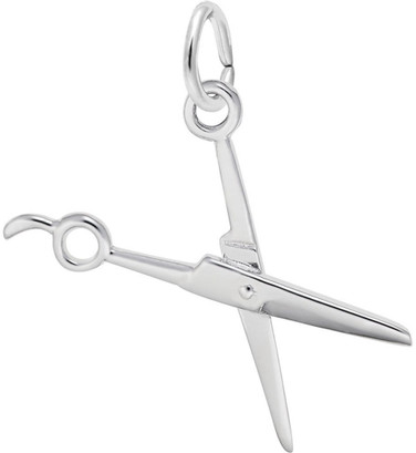 Hair Cutting Scissors Charm (Choose Metal) by Rembrandt