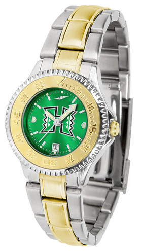 Hawaii Warriors Competitor Ladies Two Tone AnoChrome Watch