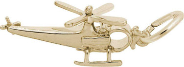 Image of Helicopter Charm (Choose Metal) by Rembrandt