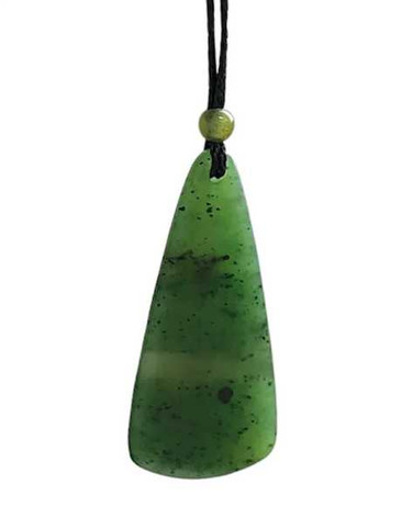 Image of Jade Basic Triangle Drop Pendant