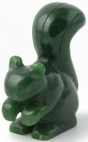 Image of Jade Squirrel Figurine (Multiple Sizes Available) (hnw-015)