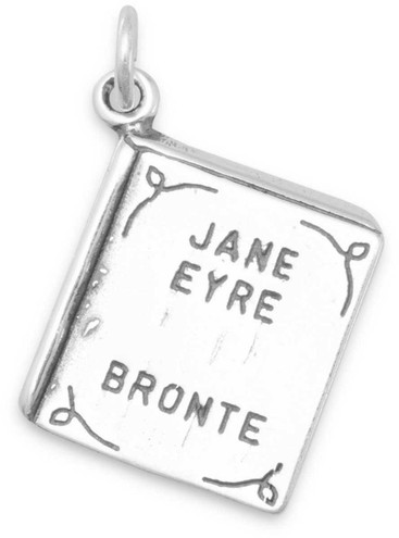 Image of Jane Eyre Book Charm 925 Sterling Silver