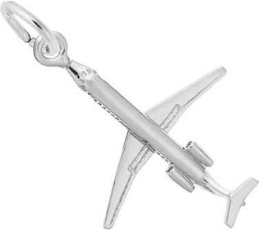Image of Large Airplane Charm (Choose Metal) by Rembrandt