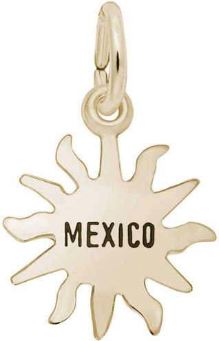 Image of Mexico Sun Small Charm (Choose Metal) by Rembrandt