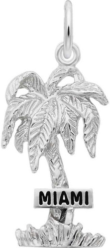 Image of Miami Palm Tree Charm (Choose Metal) by Rembrandt