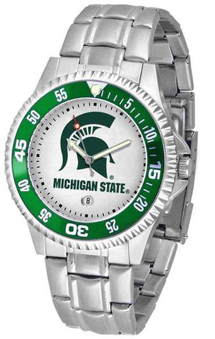 Image of Michigan State Spartans Competitor Steel Mens Watch
