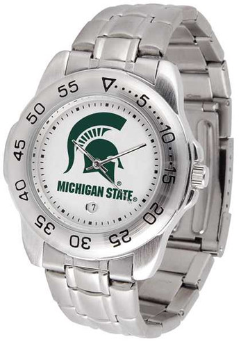 Image of Michigan State Spartans Sport Steel Mens Watch