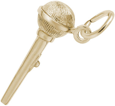 Microphone Charm (Choose Metal) by Rembrandt