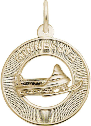 Image of Minnesota Snowmobile Ring Charm (Choose Metal) by Rembrandt
