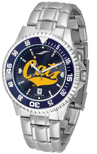 Image of Montana State Bobcats Competitor Steel AnoChrome Color Bezel Mens Watch