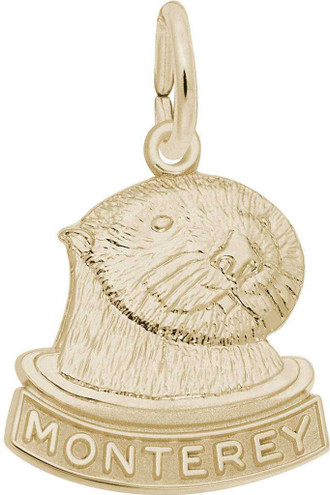 Image of Monterey Sea Otter Charm (Choose Metal) by Rembrandt