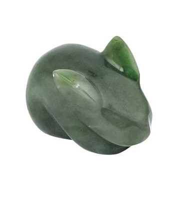 Image of Nephrite Jade Rabbit Figurine (Multiple Sizes Available) (HNW-022)