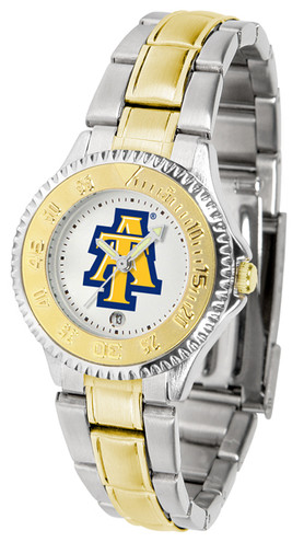 North Carolina A&T Aggies Competitor Ladies Two Tone Watch