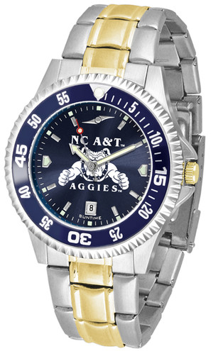 North Carolina A&T Aggies Competitor Two Tone AnoChrome Mens Watch