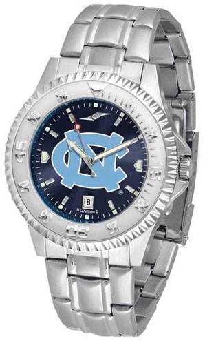 Image of North Carolina University Of Competitor Steel AnoChrome Mens Watch