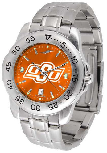 Image of Oklahoma State Cowboys Sport Steel AnoChrome Mens Watch