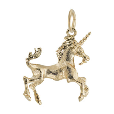 Image of Prancing Unicorn Charm (Choose Metal) by Rembrandt