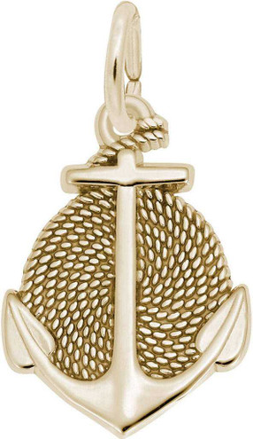 Image of Rope Circle Anchor Charm (Choose Metal) by Rembrandt