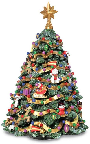 Rotating Musical Christmas Tree Figurine (Gifts)