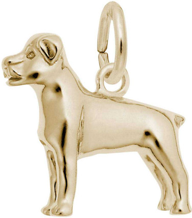 Image of Rottweiler Dog Charm (Choose Metal) by Rembrandt