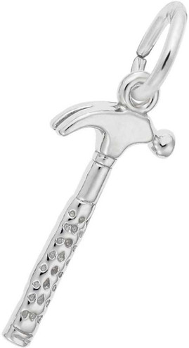 Image of Small Hammer Charm (Choose Metal) by Rembrandt