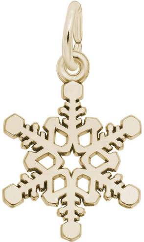 Small Snowflake Charm (Choose Metal) by Rembrandt