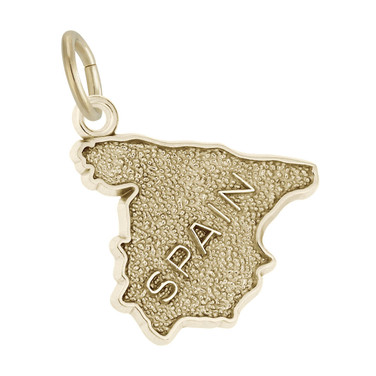 Image of Spain Map Charm (Choose Metal) by Rembrandt