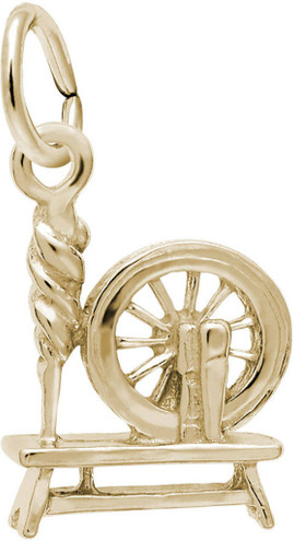 Spinning Wheel Charm (Choose Metal) by Rembrandt