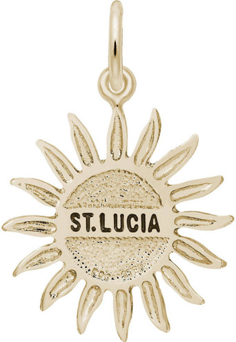 St. Lucia Sun Large Charm (Choose Metal) by Rembrandt
