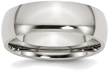 Image of Stainless Steel 7mm Polished Band Ring