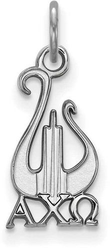 Image of Sterling Silver Alpha Chi Omega X-Small Pendant by LogoArt (SS034ACO)