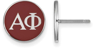 Image of Sterling Silver Alpha Phi Enamel Post Earrings by LogoArt (SS031APH) Image of Sterling Silver Alpha Phi Enamel Post Earrings by LogoArt (SS031APH)