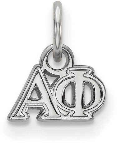 Image of Sterling Silver Alpha Phi X-Small Pendant by LogoArt (SS001APH)
