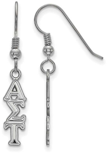 Image of Sterling Silver Alpha Sigma Tau Small Dangle Earrings by LogoArt
