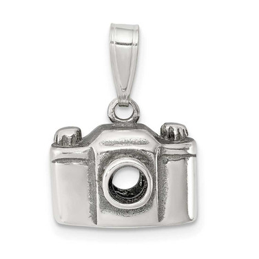 Image of Sterling Silver Antiqued Camera Pendant