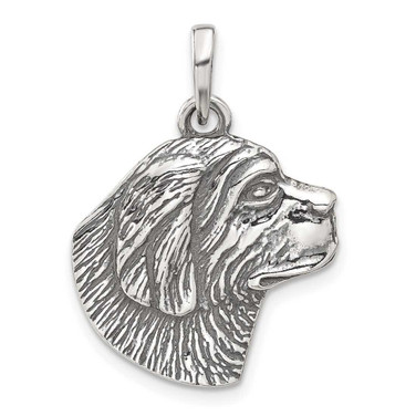 Image of Sterling Silver Antiqued Pendant QC6353