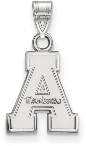 Sterling Silver Appalachian State University Small Pendant by LogoArt (SS002APS)
