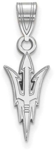 Image of Sterling Silver Arizona State University Medium Pendant by LogoArt (SS003AZS)