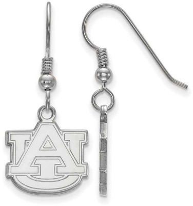 Image of Sterling Silver Auburn University Small Dangle Earrings by LogoArt (SS007AU)