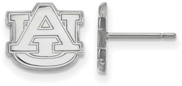Image of Sterling Silver Auburn University X-Small Post Earrings by LogoArt (SS008AU)