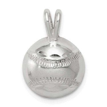 Image of Sterling Silver Baseball Pendant QC1801