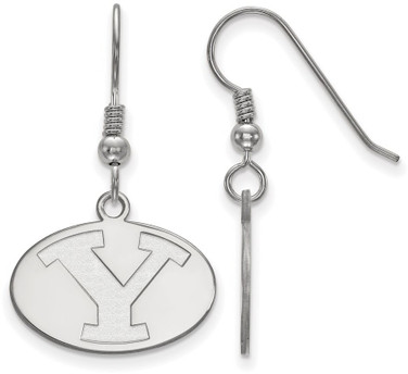 Sterling Silver Brigham Young University Small Dangle Earrings by LogoArt