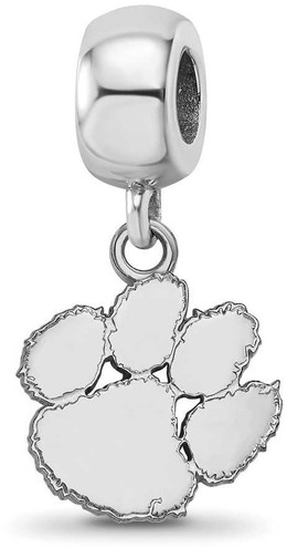 Image of Sterling Silver Clemson University Small Dangle Bead by LogoArt
