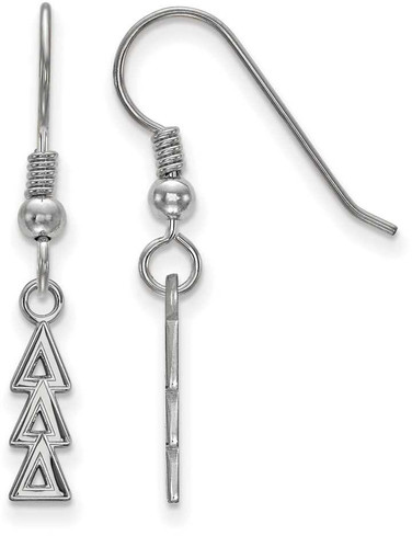 Image of Sterling Silver Delta Delta Delta Small Dangle Earrings by LogoArt