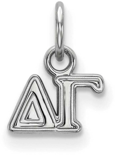 Image of Sterling Silver Delta Gamma X-Small Pendant by LogoArt (SS001DG)