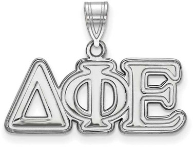 Image of Sterling Silver Delta Phi Epsilon Medium Pendant by LogoArt (SS003DPH) Image of Sterling Silver Delta Phi Epsilon Medium Pendant by LogoArt (SS003DPH)