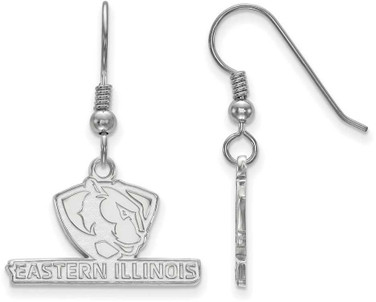 Image of Sterling Silver Eastern Illinois University Small Dangle Earrings by LogoArt