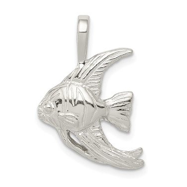 Sterling Silver Fish Pendant QC3208