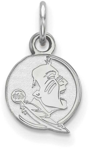 Image of Sterling Silver Florida State University X-Small Pendant by LogoArt (SS043FSU)