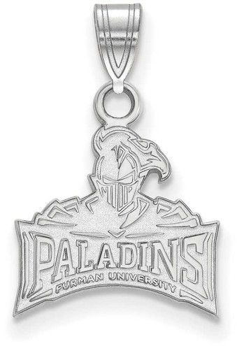 Image of Sterling Silver Furman University Small Pendant by LogoArt (SS016FUU)
